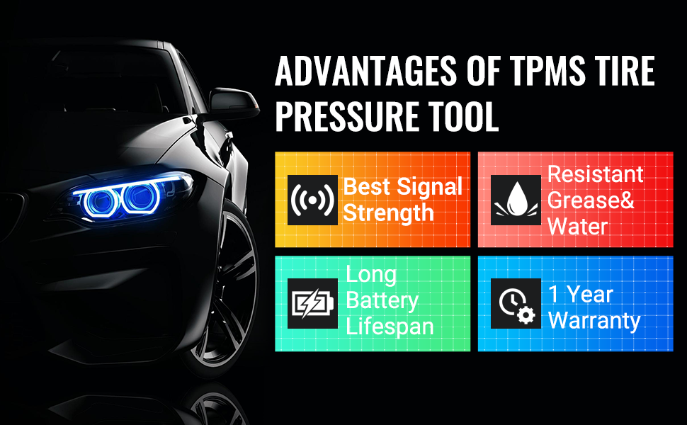 CDWTPS T100 TPMS tool, activation scan 315+433 sensors, TPMS programmi ...