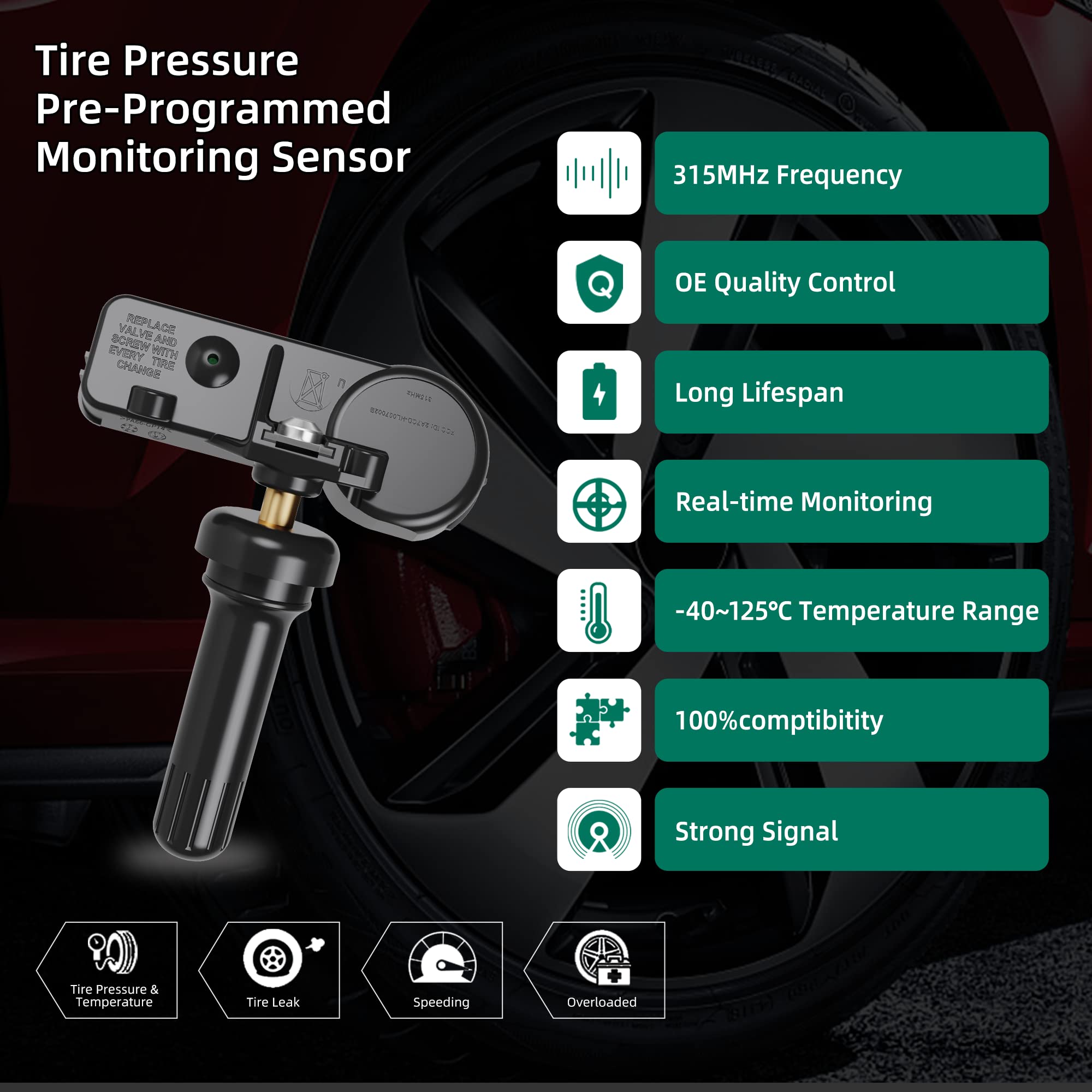 CDWTPS 13586335 GM TPMS Tire Pressure Monitoring System