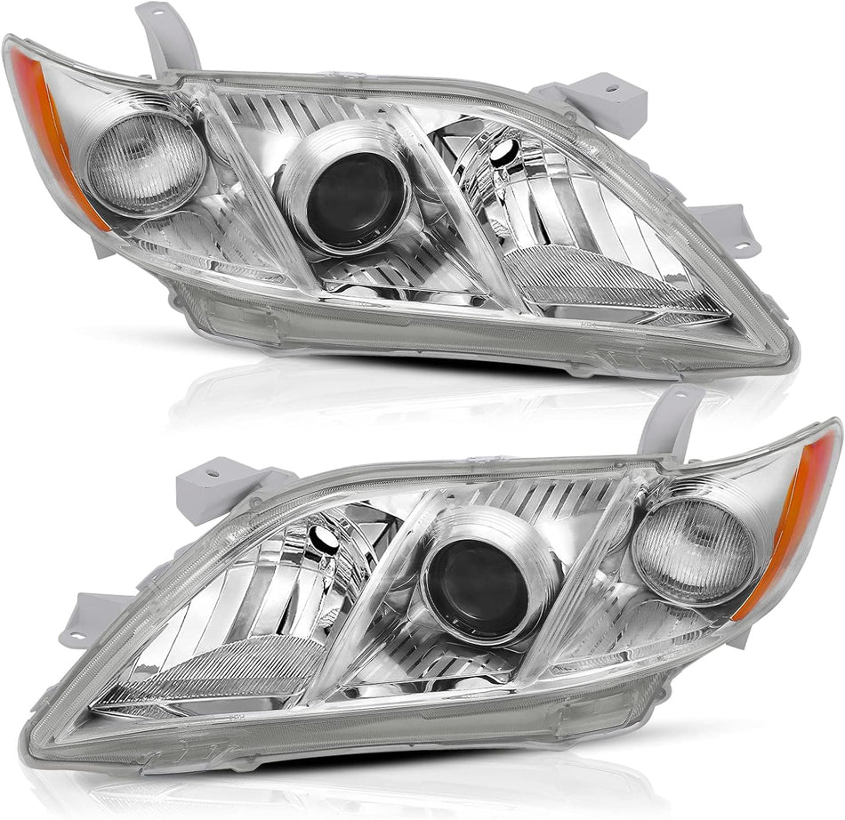 CDWTPS Headlight Assembly Compatible with 2007 2008 2009 Toyota Camry Passenger and Driver Side