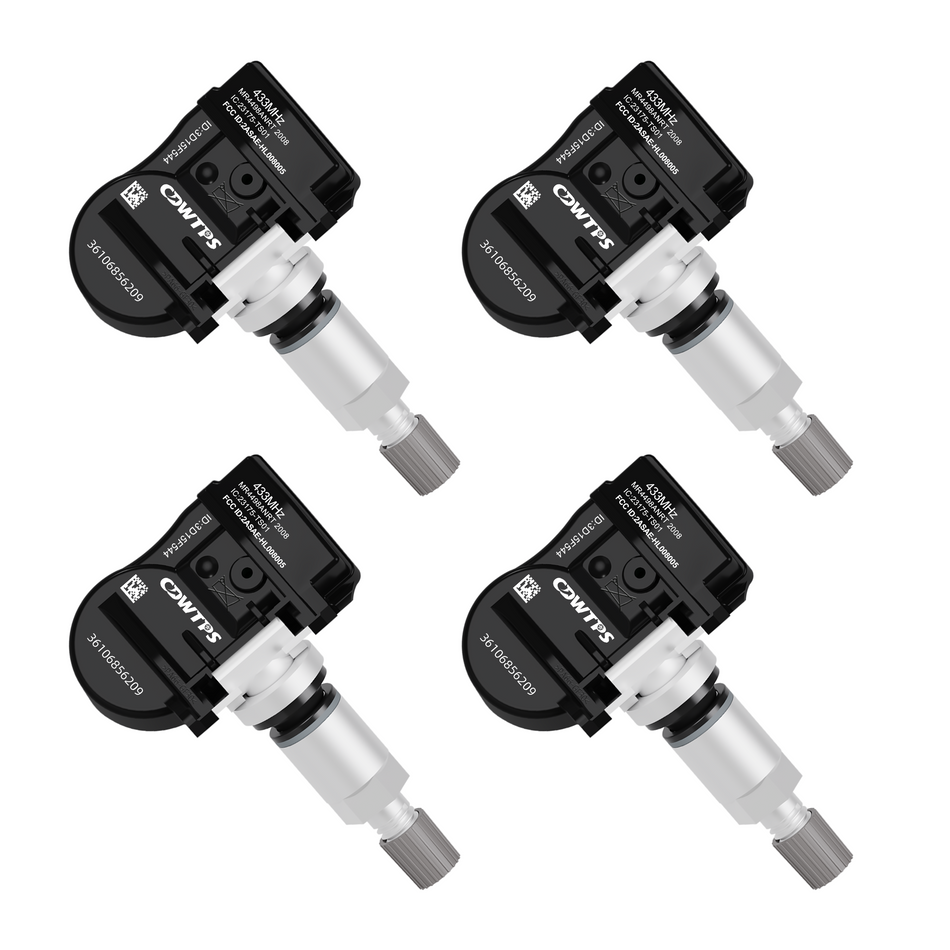 CDWTPS TPMS Sensor for BMW 4 Pack, 315MHZ Tire Pressure Monitoring System or BMW 1,2,3,M3, 4,i3,i8,X1,X2,X5,X6 MINI ,ALPINA AUTOMOBILES, Replacement # 36106856209,36106881890