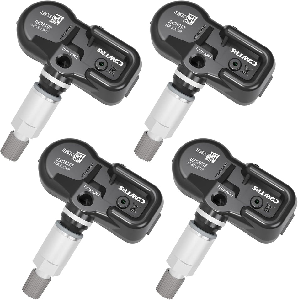 TPMS Sensor 4-Pack fit Toyota Lexus Camry Scion, 315MHZ Tire Pressure Monitor System Replace#42607-33021.42607-33011.42607-06011 42607-33011 42607-04010 42607-AD010 42607-AD020 42607-0C010 PMV-107J